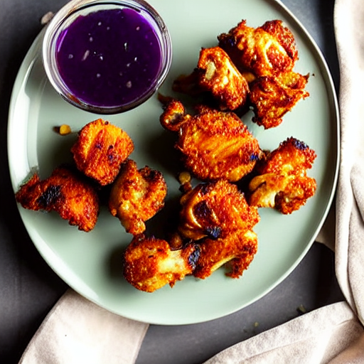 Crispy Baked Cauliflower Wings with Spices and Herbs and Spices
