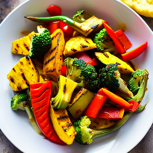 Coconut Curry Grilled Veggies