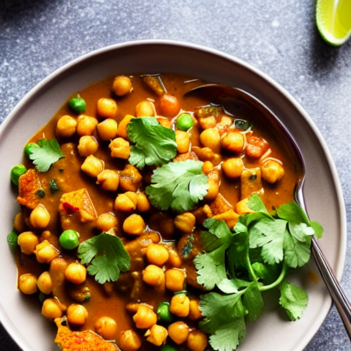 Vegetable and Chickpea Curry Bowl