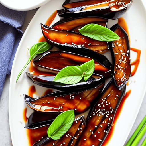Sweet Soy Glazed Eggplant