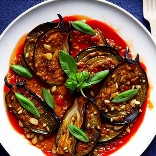Baked Eggplant with Garlic