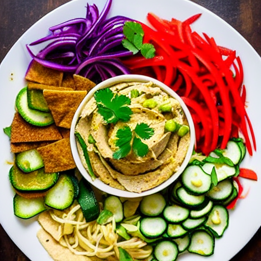 Riz Bil Kousa Wa Fattoush Wa Hummus