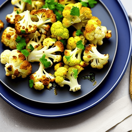Roasted Garlic and Herb Cauliflower