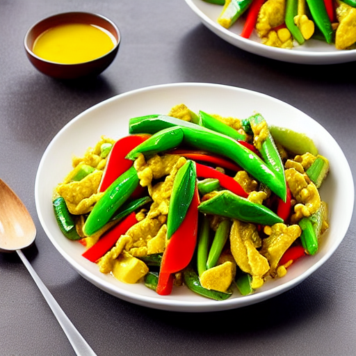 Vegetable and Egg Stir-fry