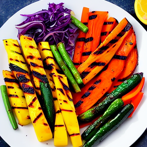Saffron Grilled Vegetables