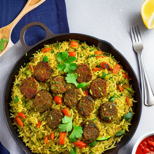 Riz Bil Kousa w Kefta