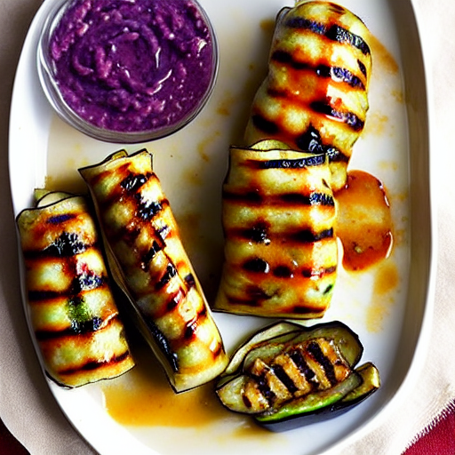 Grilled Eggplant Rolls