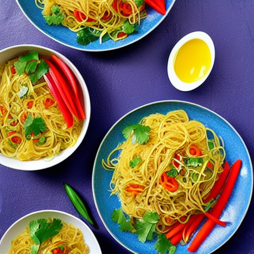 Vegetable and Egg Fried Noodles