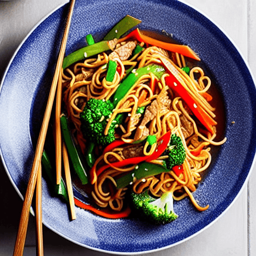Gluten-Free Beef and Vegetable Lo Mein
