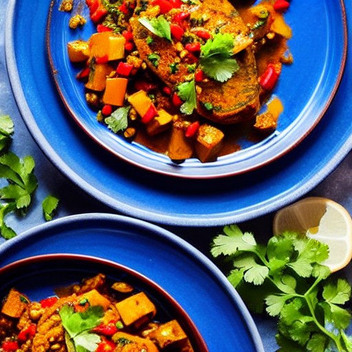 Tajine de Piment Bleu Clair