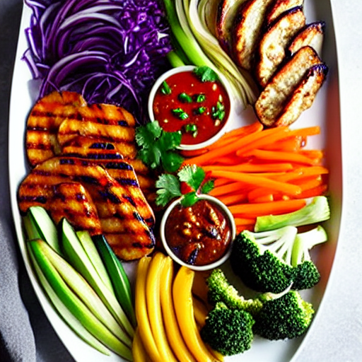 Thai BBQ Vegetable Platter