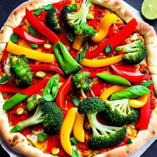 Vegetable Stir-Fry Pizza