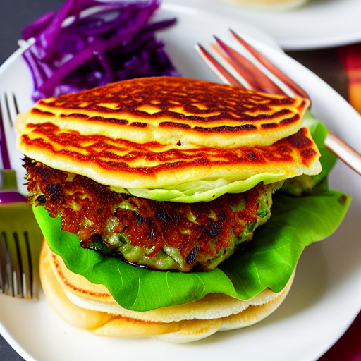 Cabbage Pancake Burger