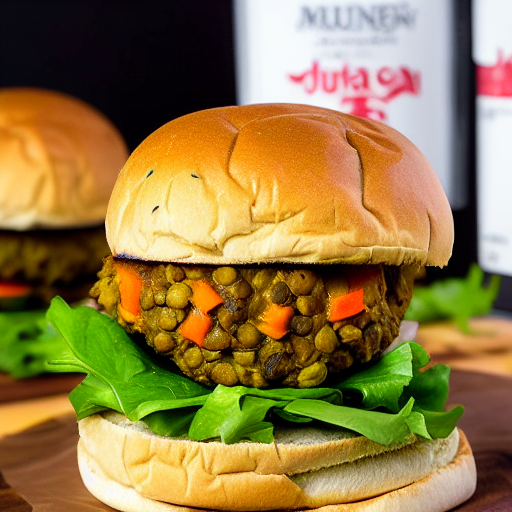 Curried Lentil Burger