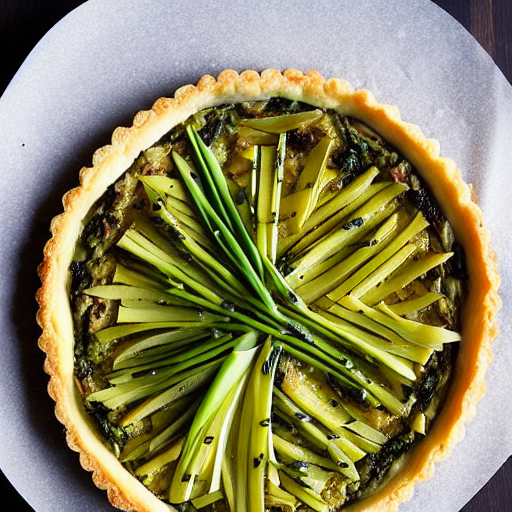 Tarte aux Poireaux et Algues