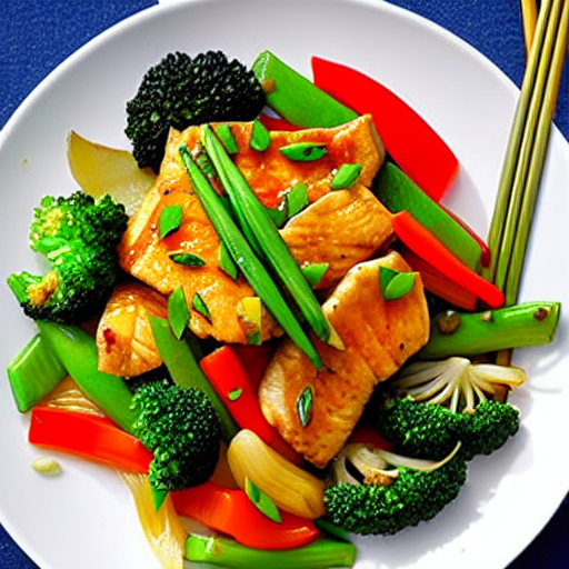 Fish and Vegetable Stir-Fry