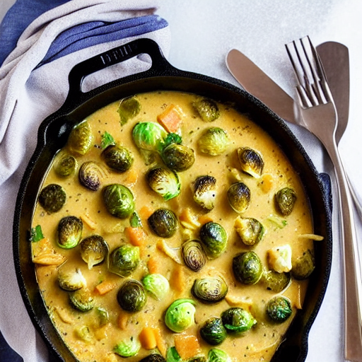 Keto Chicken and Brussels Sprouts Casserole