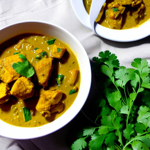 Methi Chicken Curry Rice