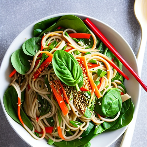 Spinach Noodle Salad