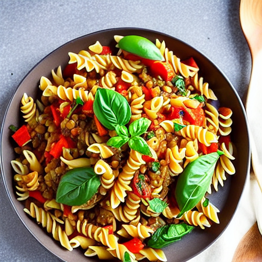 Lentil Pasta Ratatouille