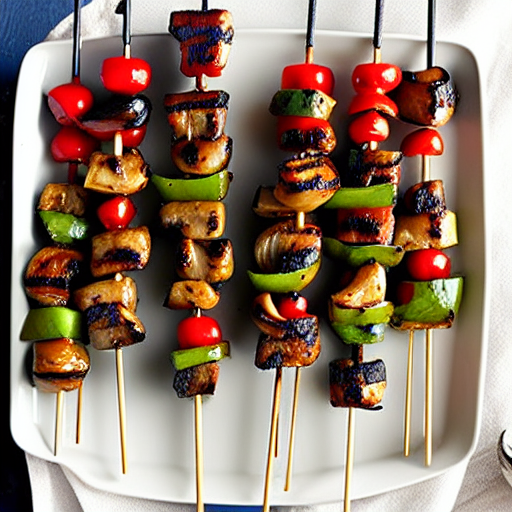 Herbed Mushroom Brochettes