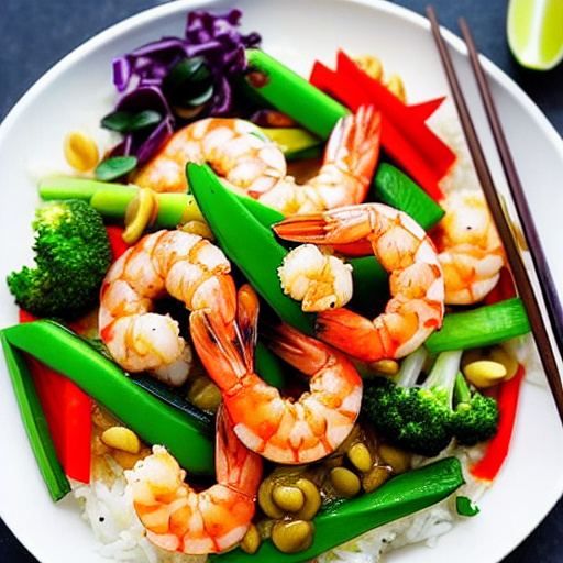 Korean Shrimp Stir-fry