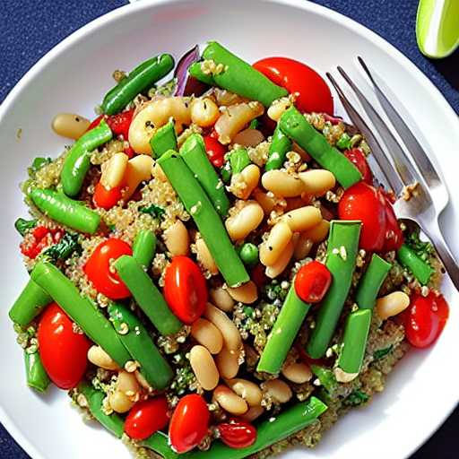 Vegetable and Bean Salad with Quinoa