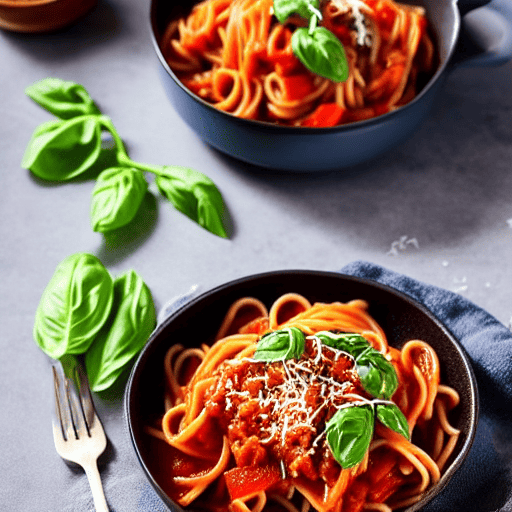 Bucatini all'Amatriciana Vegana