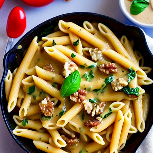 Pâtes à la Sauce aux Noix