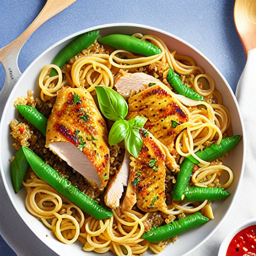 Pasta with Chicken and Quinoa