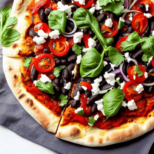 Southwestern Black Bean Pizza