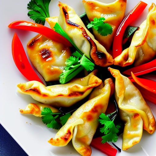 Yaki Gyoza with Tofu and Vegetables