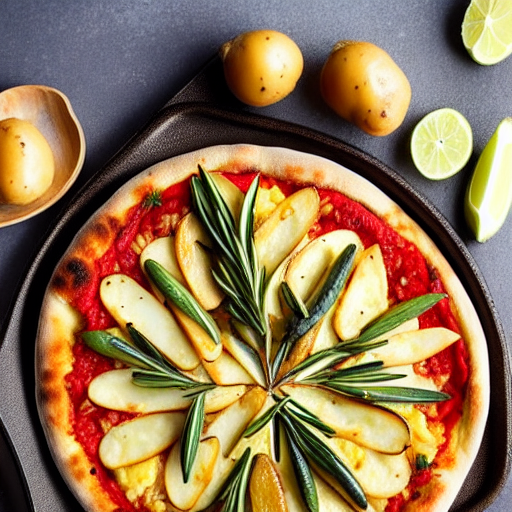 Pizza de Patatas y Romero