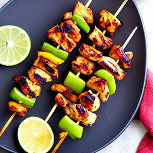 Harissa Chicken Skewers