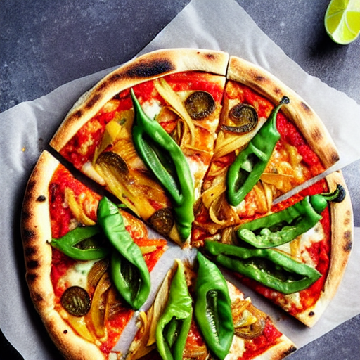 Pizzas de Rajas Poblanas
