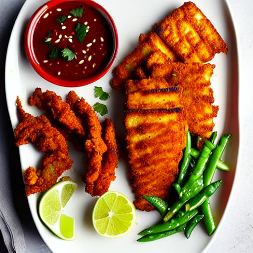 Spicy Vegan Fish Fry
