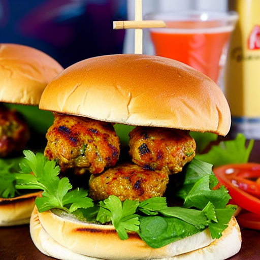Chicken Kafta Burger