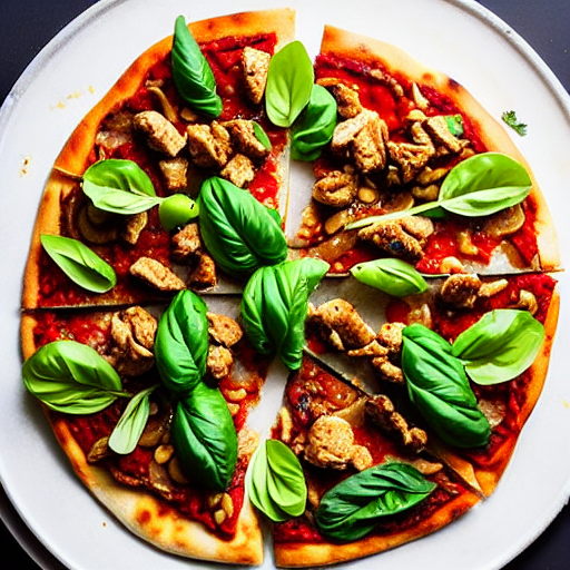 Gai Pad Med Mamuang Pizza