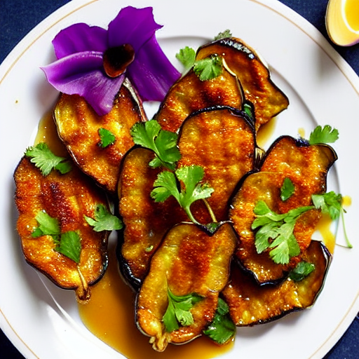 Fried Eggplant with Honey