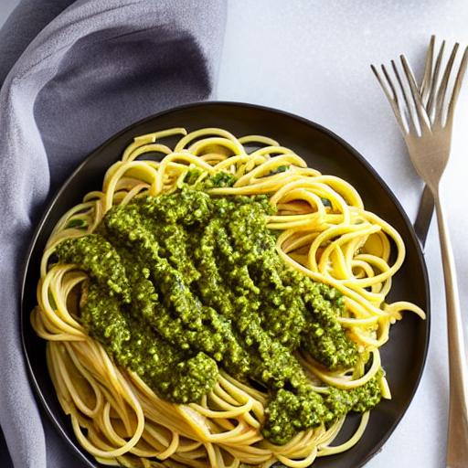Pasta au Pesto de Basilic