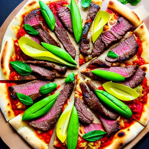 Lemongrass Beef Pizza