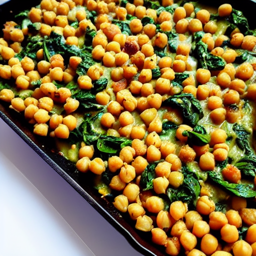 Chickpea and Spinach Bake