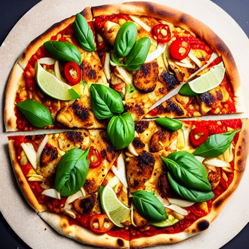 Five Spice Chicken Pizza