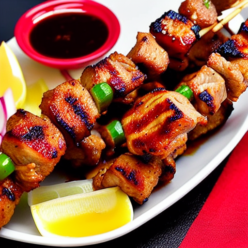 Crispy Pork Skewers