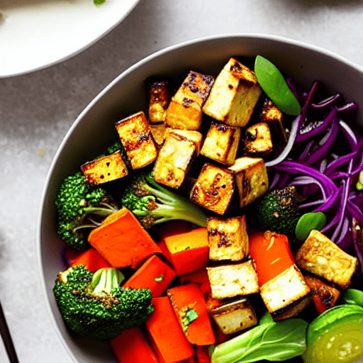 Roasted Vegetable and Tofu Bowl