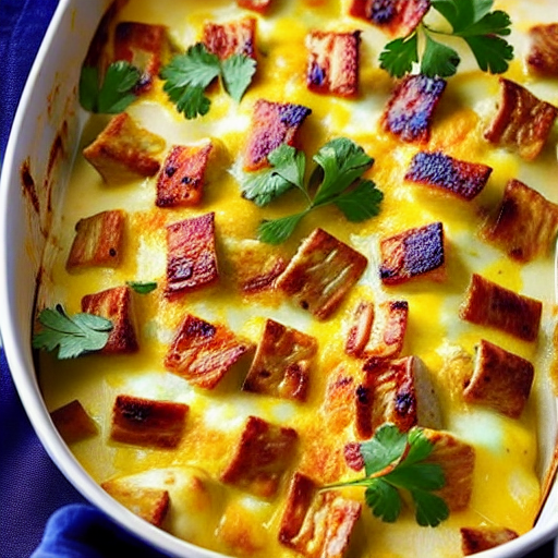 Keto Chicken and Cheese Bake