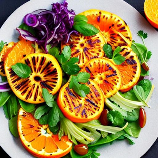 Grilled Fennel and Orange Salad