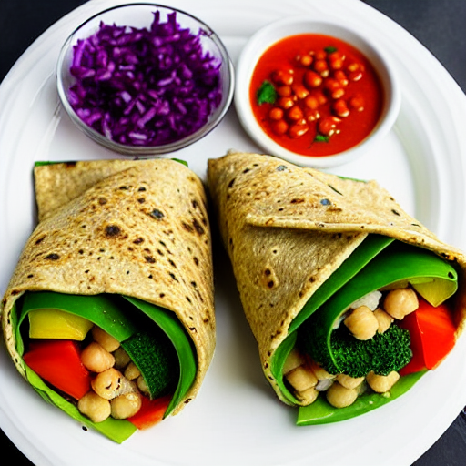 Vegan Mediterranean Wrap