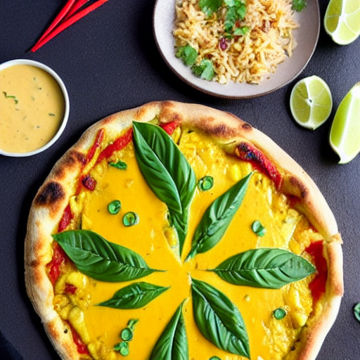 Pineapple Curry Pizza