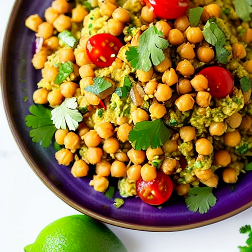 Crispy Vegetable and Chickpea Salad